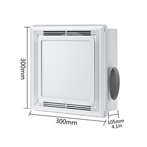 Ventilador de extracción integrado para techo con luz, 30×30cm para cocina y baño, extracción potente para montaje en techo miniatura 2