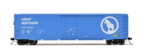 Rivarossi Great Northern Railroad Box Car with Plug Door Running Number #36855 HO Scale Train Rolling Stock HR6634A