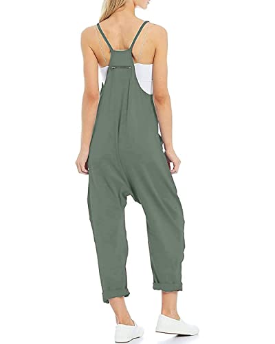 Leanul Women Casual Jumpsuits Free Hot Shot Onesie Fp Dupes Spaghetti Strap Loose Romper Overalls Pocket Summer Fashion Harem #TOP4