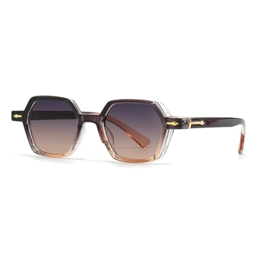 Lunettes de soleil polygonales MUTYNE aux finitions rivets de qualité