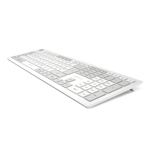 Teclado inalámbrico para evitar cables Sharkoon OfficePal K30W blanco suave 3