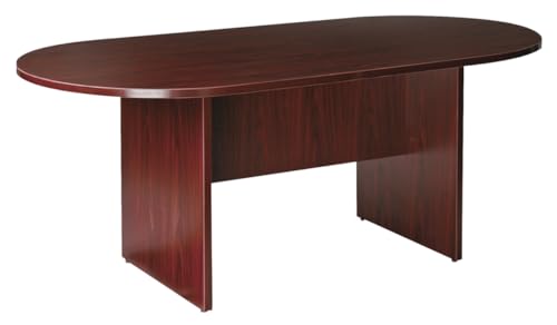 Lorell LLR87272 Oval Conference Table, Top and Base, 72