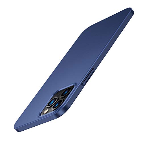 TORRAS Slim Fit Compatible for iPhone 12 Pro Max Case Ultra-Thin [2nd Gen] Lightweight Full Protection Hard PC for iPhone 12 Pro Max Phone Case with Comfortable Grip 6.7 inch, Navy Blue