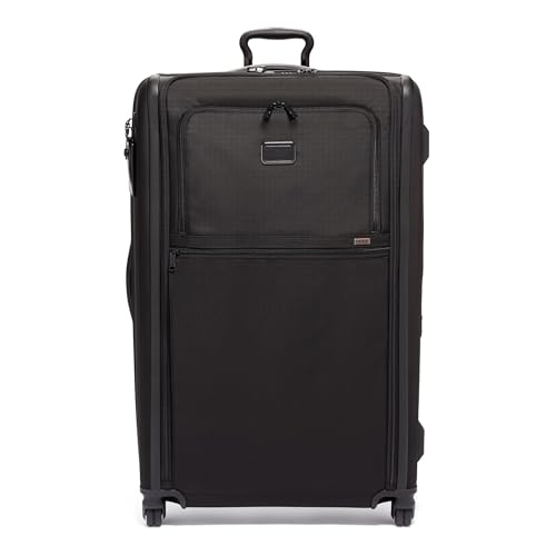 TUMI - Alpha Worldwide Trip Expandable 4-Wheeled Packing Case - Extra Large Design with Zip Expansion Checked Bag - Black
