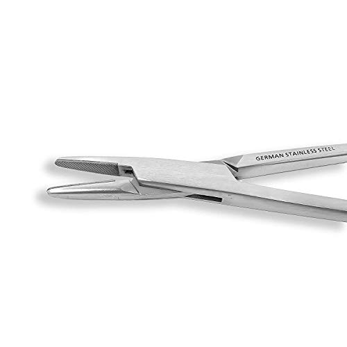 Image of SurgiMac Mayo Hegar Needle Holder, Surgical Needle Driver, 5.5 inch, Tungsten Carbide Inserts