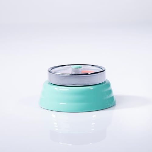 Image of Gibox Round Retro Kitchen Timer for Cooking (Green) Megnatic Bottom Mechanical Loud Alarm, Ringer 60 Min Count Stopwatch for Time Management Analogue Clock Reminder for Various Activity
