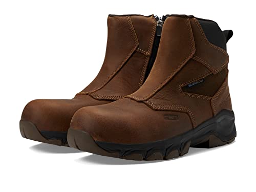 Carolina Men's CA5550 Subframe Side Zipper Comp Toe Dark Brown 9 D