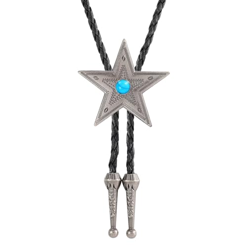 Image of Bolo Tie for Women Men, Western Bolo Tie Rodeo Cowgirl Cowboy Tie Bolo Ties Cowboy Accessories for Men Women