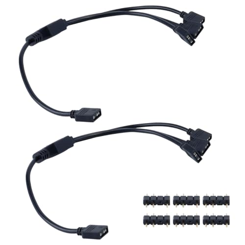 Orivin Cable Divisor RGB Direccionable De 5 V Y 3 Pines, De 1 a 3 Pines, Con Pines Macho Para Chasis De Computadora, Disipador De CPU Y Ventilador RGB De 5 V.