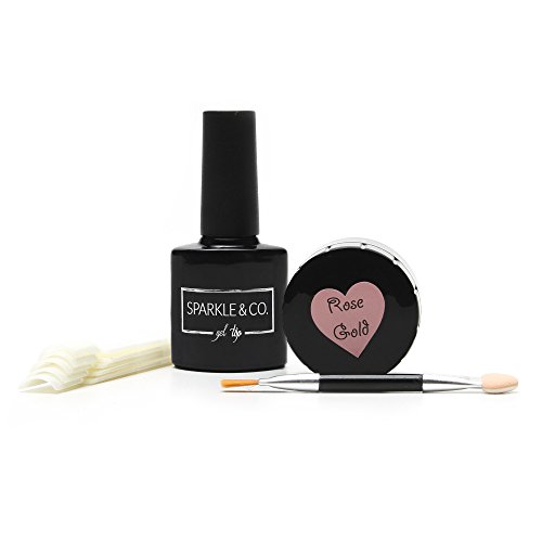 ROSE GOLD Chrome Pure Powder, Magic Powder, Mirror Powder silver KIT for Nails