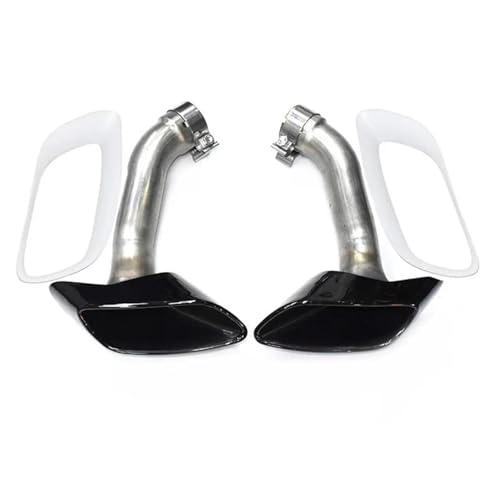 Silencieux d'échappement BMW X6 E71 2009-2013 canule embout de pot carré Black B V8
