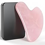 Gua Sha Facial Tools, Guasha Tool for Face Acupuncture Therapy Trigger Point Treatment, Gua Sha Scraping Massage Tool (Pink)