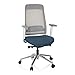Produktbild hjh OFFICE 790001 Profi Bürostuhl CHIARO T2 Stoff Blau/Grau ergonomischer Drehstuhl, Sitzhöhe & -Tiefe verstellbar, Netzrücken