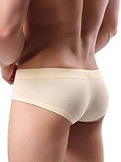 iKingsky Men's Seamless Front Pouch Briefs Sexy Low Rise Men Cotton Underwear