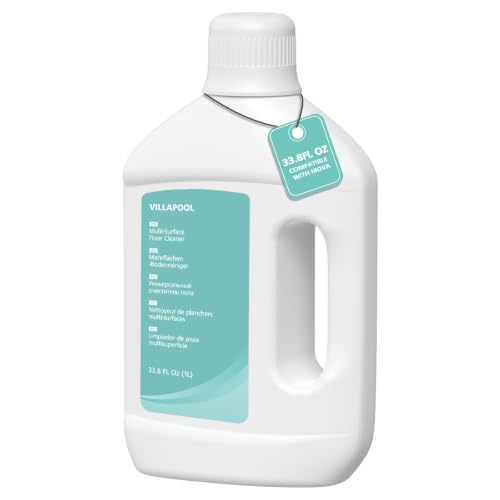 Robot Cleaning Solution for Mova Detergent: Compatible with Mova Z60 Mobius60 V50 P50 P10 Pro Ultra - Deep Cleaner Effective Against Oil and Dirt - Floor Cleaner for Multiple Hardwood Tile (33.8FL OZ)