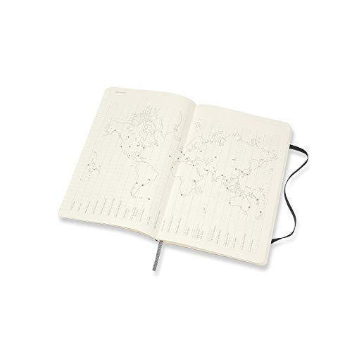 Moleskine 18 Month 2020-2021 Monthly Planner, Soft Cover, Large (5" X 8.25") Black #TOP3