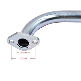 LOSTAR Custom Header Exhaust Straight Pipe Compatible with the Coleman CT200U-EX Minibike Performance Parts