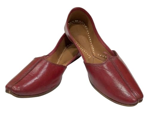 Leather Punjabi Jutti Mens Shoes Wedding for Groom,Khussa Traditional Indian Footwear Ethnic Peshawari Loafers Slippers3