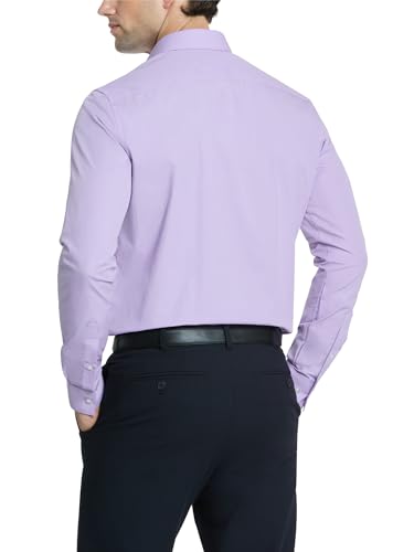 Image of Van Heusen Men's Poplin Regular Fit Solid Point Collar Dress Shirt