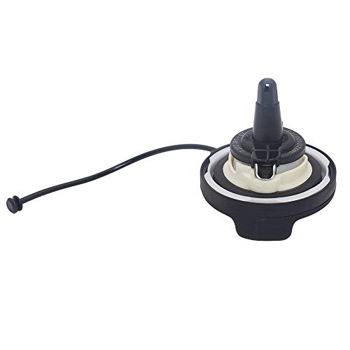 Honeytecs Tampão preto 16117222391 da tampa do enchimento do tanque de gás do combustível para BMW E