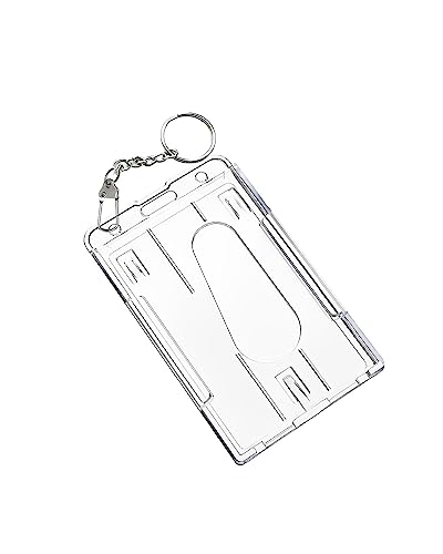 Porte-badge rigide avec cordon rétractable pour cartes de transport et entreprise x10