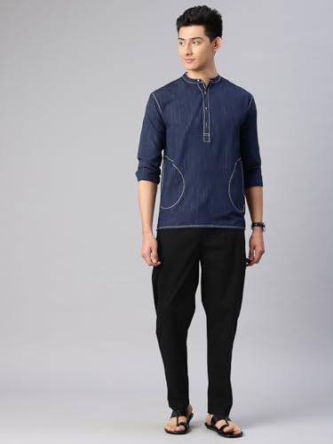 Image of Majestic Man Men Mid Rise Comfort Fit Solid Pure Cotton Casual Style Lounge Pants