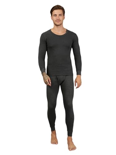 Lux Cozi HEATEK Men's Round Neck Full Sleeve Skin Friendly Winter...