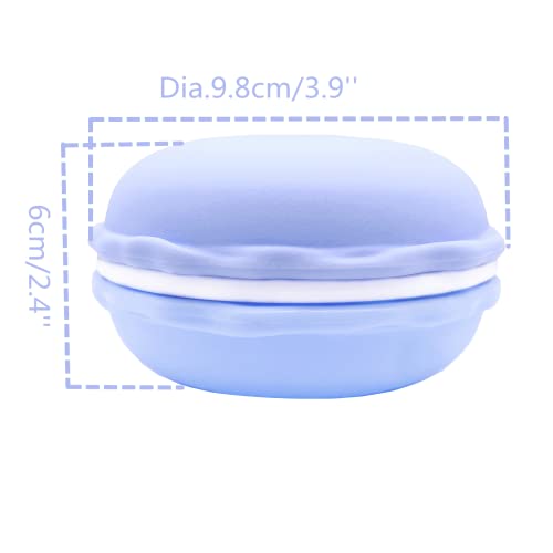 Han Sheng 4 Pcs Giant Macaron Storage Case Colorful Large Macaron Jewelry Storage Box Case Container Earring Organizer (Blue,Green,Pink,Yellow) #TOP1