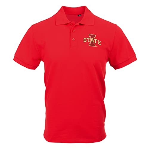 FOCO Iowa State Cyclones NCAA Mens Casual Color Polo - L