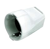 hembra CABLEPELADO Clavija Enchufe schuko Recto 16 A Blanco (Hembra)