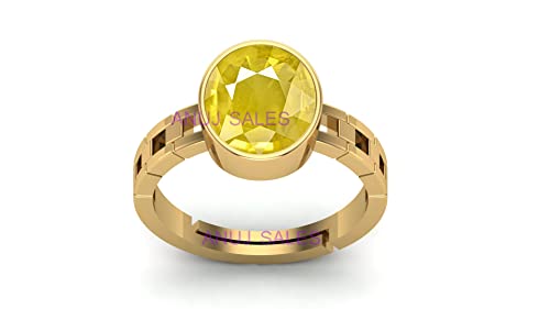 Bague saphir jaune Pukhraj la touche d'élégance solaire pour vos soirées