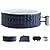 4-6 Person Inflatable Hot Tub Portable Spa with 120 Air Jets & Manual Control Panel, Energy-Efficient Thermal Cover, 71" x 24" Outdoor/Indoor Style Blow Up Tub, Blue