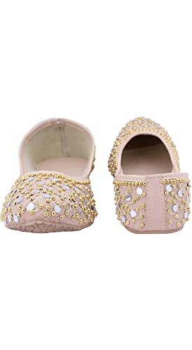 Miraya-Makkhi-Mirror-Design-Jutti-for-GirlsWomen-Ethnic-Footwear-of-Mirror-Work