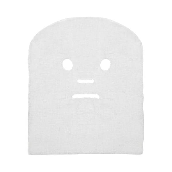 ForPro Precut Gauze Facial Mask, 100% Cotton Gauze, for High Frequency Facial Treatments and Masks, 100-Count