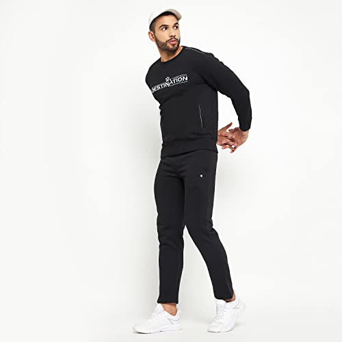 Image of Duke Stardust Men Round Neck Tracksuit (LF6028 Black M)