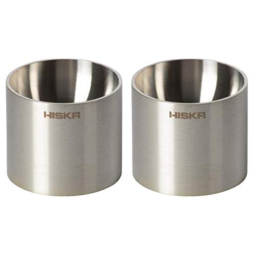 Eierbecher Edelstahl 2er Set, Single Haushalt, rostfrei, Design, handgeschliffen, made in Germany, Hiska E-102 Cover