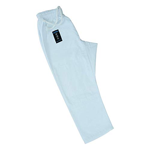 Pantalon de kimono blanc enfant pour le cours de Jiu Jitsu Playwell