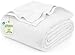 Cotton Throw Blankets (Twin, White) Breathable Thermal Bed/Sofa Blanket Couch Quit by Utopia Bedding