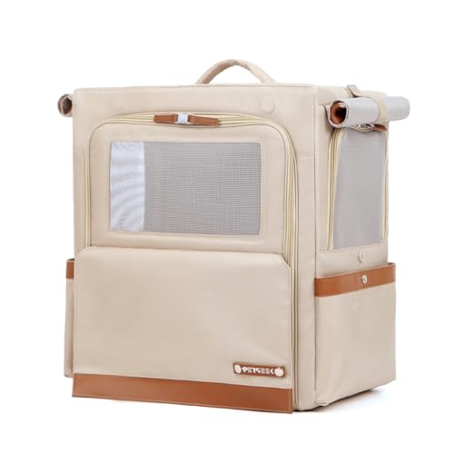 Muadress(ムアドレス) ペットキャリーバッグ ペットカート 両用 分離型 plus 大容量 38cm*26cm*45cm 耐荷重10kg 犬 猫 小型犬用 ペットバッグ 猫キャリーバッグ 猫キャリー 猫リュック リュックサック 広々空間 通気性 耐