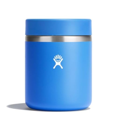 Hydro Flask Food Jar – Insulated Stainless Steel, Snack Travel Container for Hot Food & Soup 28 Oz Cascade Blue