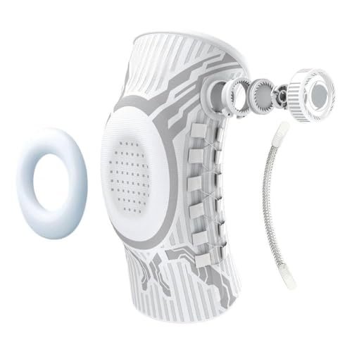 Knauf-Kniebandage zur Schmerzlinderung verstellbare Kniestütze mit Patella-Gel-Pad und Seitenstabilisatoren Kompressions-Kniebandage für Gelenkschmerzen/Meniskusriss/Workout/Arthritis