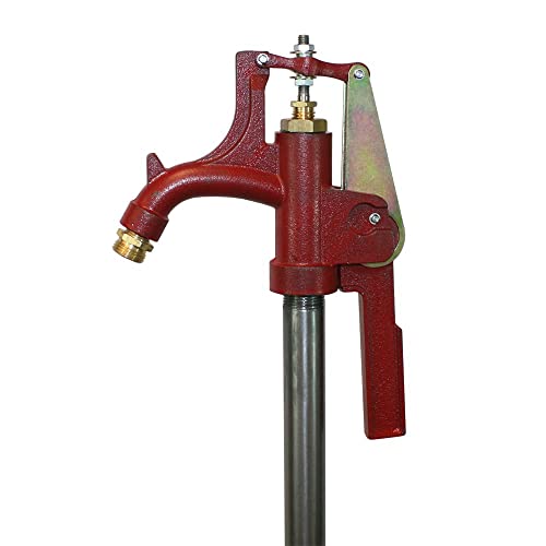 Merrill MFG RNL-1000 Hi Capacity Farm Yard Hydrant, 1" Pipe Connection, 1" Galvanized Pipe, 1 ft. Bury Depth, Total Length 46.5'"