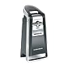 Hamilton Beach Smooth Touch Electric Automatic Can Opener with Easy Push Down Lever, Eliminates Sharp Edges, Opens All Standard-Size and Pop-Top Cans, Extra Tall, Black and Chrome (76606AG)