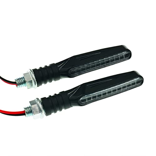 Wakauto 2 Peças LED Sinal De Mudança De Direção Luz De Neblina Sinal De Motocicleta Luz De Freio Gir