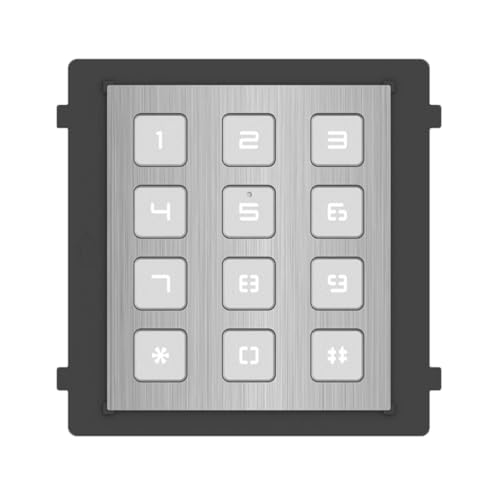 Hikvision MÓDULO DE ÖFFNUNG MIT TECLADO DE Ahorn INOXIDABLE PARA VIDEOPORTERO IP MODULAR