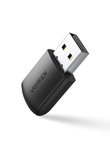 UGREEN Wi-Fi 無線LAN 子機 AC650 433Mbps + 200Mbps Windows10/8.1/8/7 10.11~10.15 Linux 対応 USB ワイヤレス ネットワーク アダプター PC デスクトップ ノートPC用 5GHz/2.4GHz デュアルバンド ミニサイズ