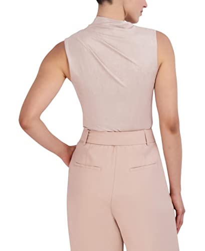 Image of BCBGMAXAZRIA Women's Asymmetrical Neck Sleevless Knit Top
