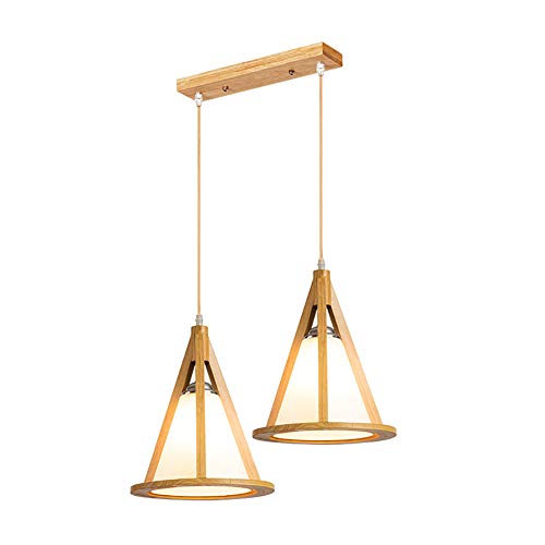 Lampara de techo ajustable de madera iza para solucionar techos bajos 2