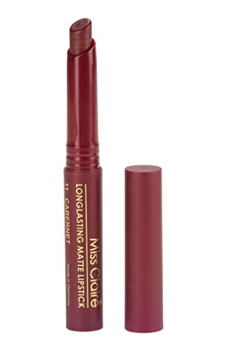 Image of Miss Claire Longlasting Matte Lipstick, Cabernet 11, 2 g