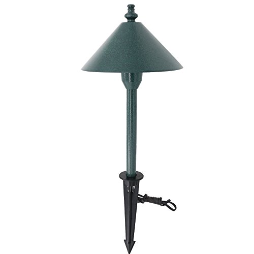 Lumina Low Voltage Landscape Lighting Cast-Aluminum Outdoor Path And Area Light Warm White 20W G4 Halogen Bulb And Abs Heavy Duty Ground Stake Included For Yard Walkway Lawn - Green Pal0102-Vg (1Pk) #TOP1